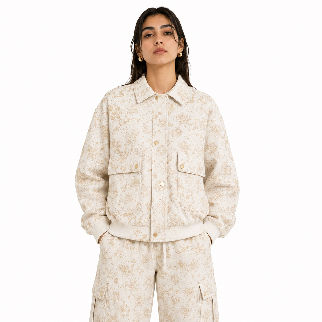 Printed Bomber Jacket