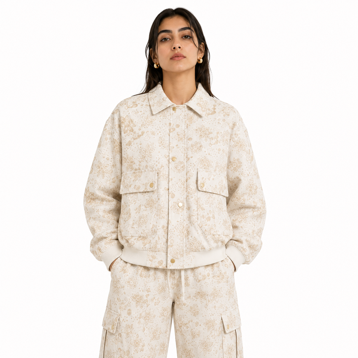 Printed Bomber Jacket