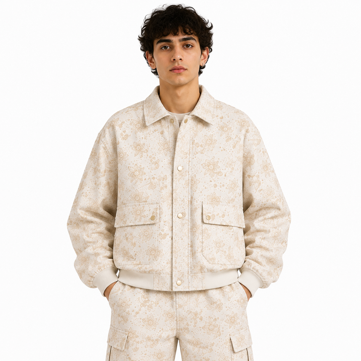 Printed Bomber Jacket