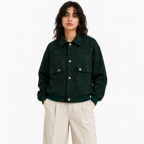 Printed Bomber Jacket