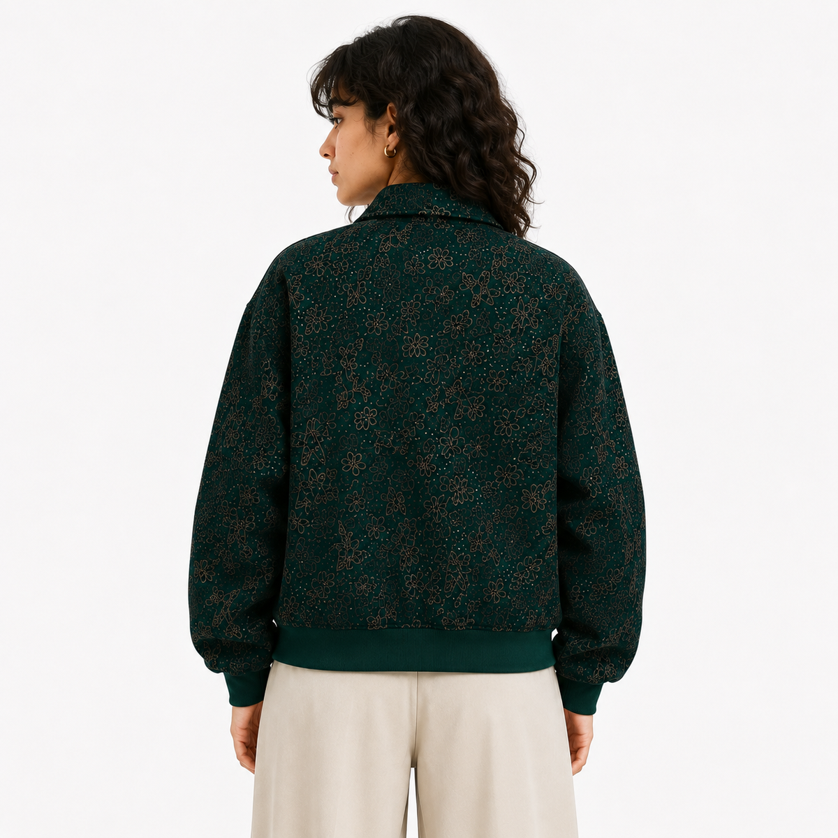 Printed Bomber Jacket