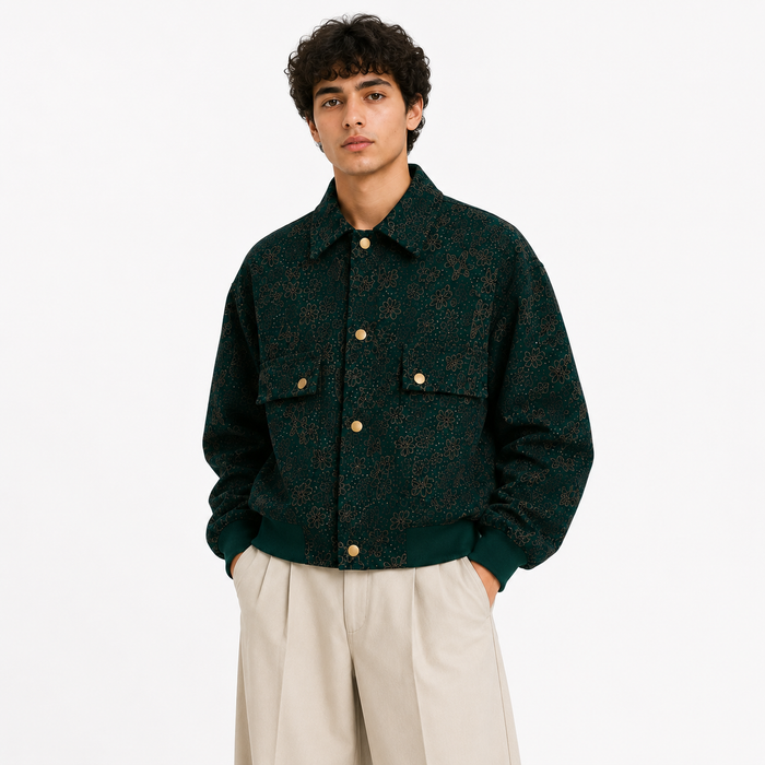 Printed Bomber Jacket
